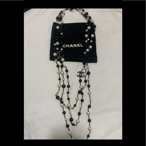 AUTHENTIC CHANEL TRIPLE STRAND PEARL NECKLACE!